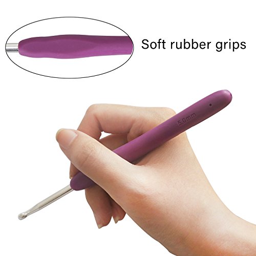 Teamoy Ergonomic Crochet Hook Set,12Pcs Large Crochet Hooks for Arthritis and Beginners, Smooth and Comfortable - Thumbnail 3