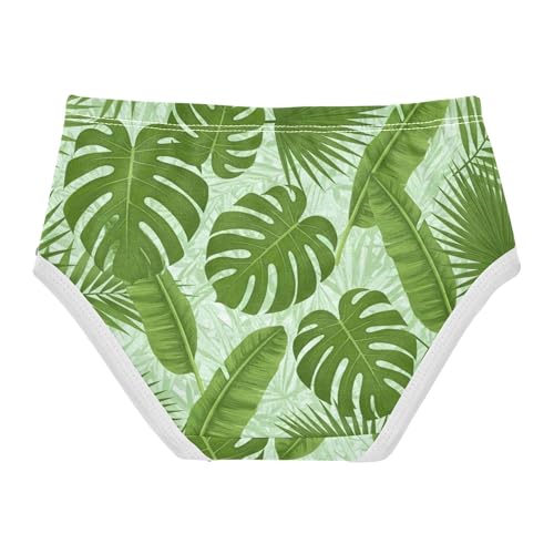 Lush Green Palm Leaves Girls Underwear Toddler 2t Cotton Panties Little Girl Aesthetic Briefs Underpants2