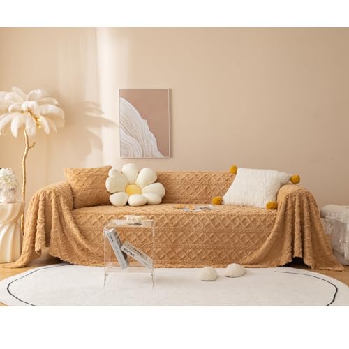 Couverture de canapé aux tons doux et chauds style haut de gamme - 2