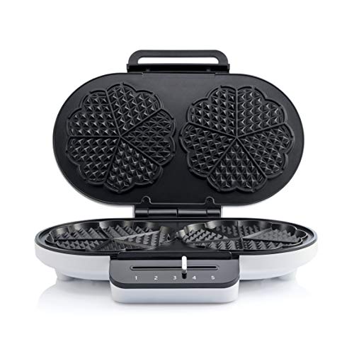 Wilfa TRADITION DOUBLE Waffeleisen – 2 Backflächen – Herzwaffeln mit 16cm Durchmesser – 1600 Watt – mit verstellbarem… – Bild 3