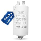 Condensatore con bandiere e vite di fissaggio CBB60 16,00μF 450 Volt