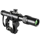 SV-D Scopes POSP Precision Optic Sights(BDC Reticle) with Side Rail Mounting System Adapter & Anti-Reflective Lens Protect Covers，Waterproof Multi-Coated Lenses Clear Bright Views(3-9x26mm)