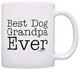 Dog Lover Gift Best Dog Grandpa Ever Pet Owner Rescue Grandparent Gift Coffee Mug Tea Cup White