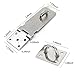 Door Locks Hasp Latch, 5 Inch Stainless Steel Safety Packlock Clasp Hasp Lock Latch, Extra Thick Gate Lock Hasp with Screws Brushed Finish 2 Pack (5inch)