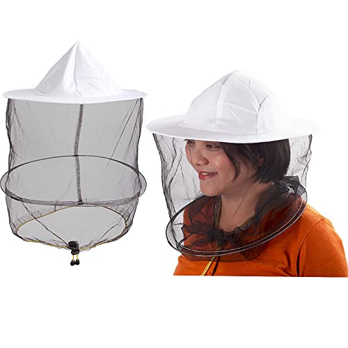 Bee Keeper Hat Veil,Mosquito Net Cap,Breathable Beekeeper Helmet Netting