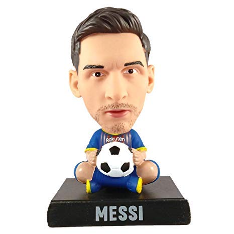Trest Football Star Messi Bobble Head with Mobile Holder Stand for Car Dashboard Office Workstation Desk Table Top Action Figure Gift for Kids Children Friends Quirky Gifts for Car Decoration (B089WBXNDJ) Amazon Price History, Amazon Price Tracker