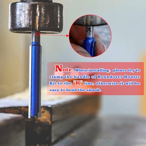 NICAVKIT 3 stuks rechte frees voor bovenfrees, 8 mm schacht, extra lange groeffrees, houtfrees, kantenfrees voor hout, extra lange werklengte - 50 mm, 63 mm, 76 mm - Afbeelding 6