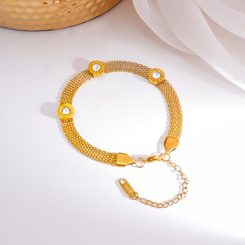 Image of Rubans Demi Fine Stainless Steel Bracelet Waterproof Gift for Women & Girls