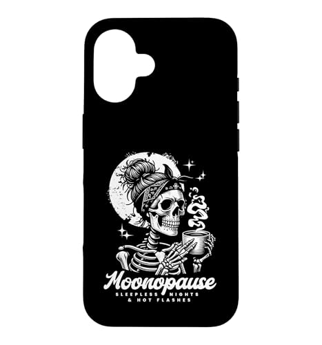 Funny Menopause Moonopause Sleepless Nights Hot Flashes �X�}�z�P�[�X iPhone 16 �p