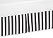 Sweet Jojo Designs Black and White Stripes Crib Bed Skirt Dust Ruffle for Paris Collection Bedding Sets