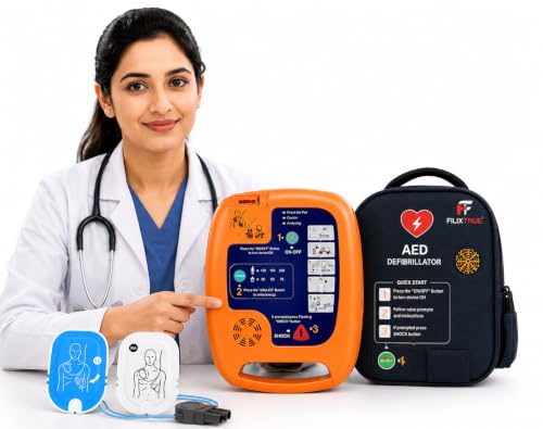 FILIXTRUE™ Automated External Defibrillator AED Portable Device with LED Display Always Ready for Emergencies