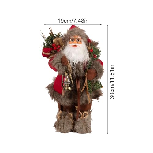 Statue Père Noël déco Noël maison figurine festive originale