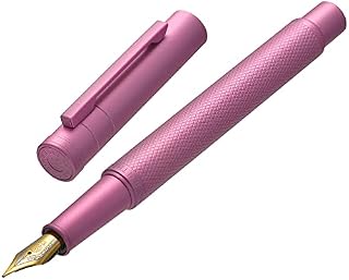 Pink Forest Fountain Pen Medium Nib Classic Design with Converter and Metal Pen Case Set by Hongdian