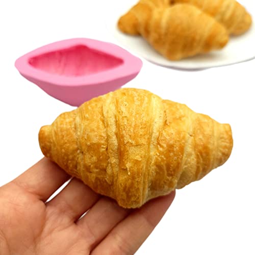 Mini croissant Mold Breakfast Silicone Mold, Chocolate Mold, candle Dessert mold, wax melt mold, soap making mold