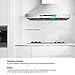 IKTCH 30'' Wall Mount Range Hood, 900 CFM Stainless Steel Kitchen Chimney Vent with Gesture Sensing & Touch Control, Ducted/Ductless Convertible, 2 Pcs Adjustable Lights, 2 Pcs Baffle Filter IKP02R-30