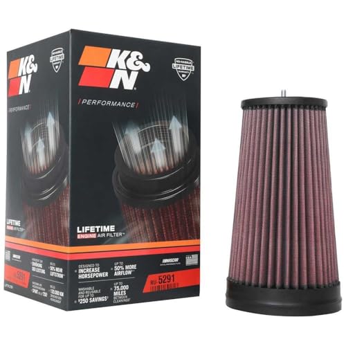 K&N Filtro Aria Universale Conico 70Mm Flangia, 118Mm Base, 89Mm Top, 210Mm (RU-5291) - 3