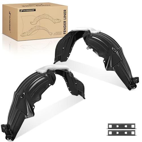 A-Premium Pair Front Inner Fenders Liner Splash Shield Set with