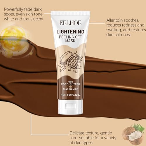 Niacinamide Peel Off Face Masks - Face Masks Beauty - Face Masks Skincare fpr Women - Hydrating Face Mask for Deep Cleaning - Face Peel Mask with Cocoa Seed Butter - Image 4