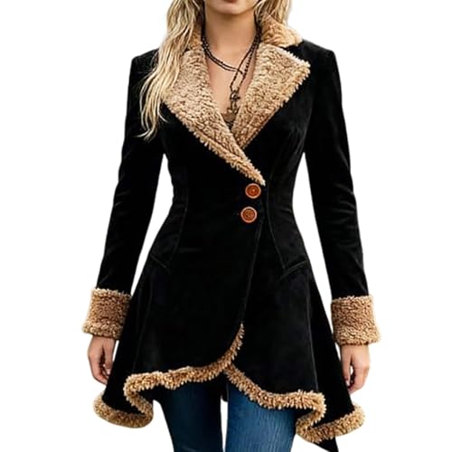 Manteau polaire à revers douillet idéal pour vos balades automnales et d'hiver