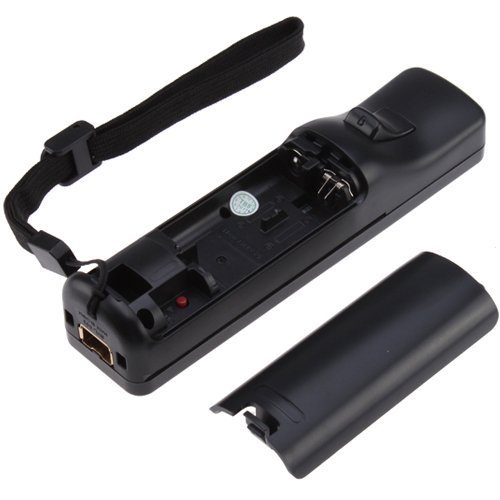 DuaFire Black Built-in Motion Plus Remote + Nunchuck Controller For Wii + Silicone Case + Wrist Strap(NON-OEM)