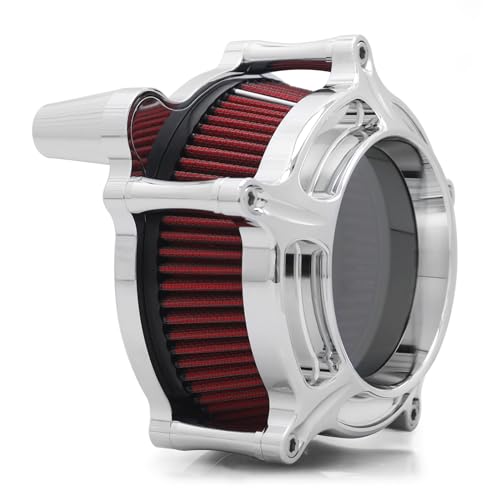 Chromed Air Cleaner Red Filter C
