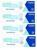Clinomyn Anti-Stain Fluoride Toothpaste for Smokers, White, Mint, 4 ml, Pack of 4