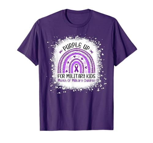 Purple Up - Arco iris militar para niños Camiseta