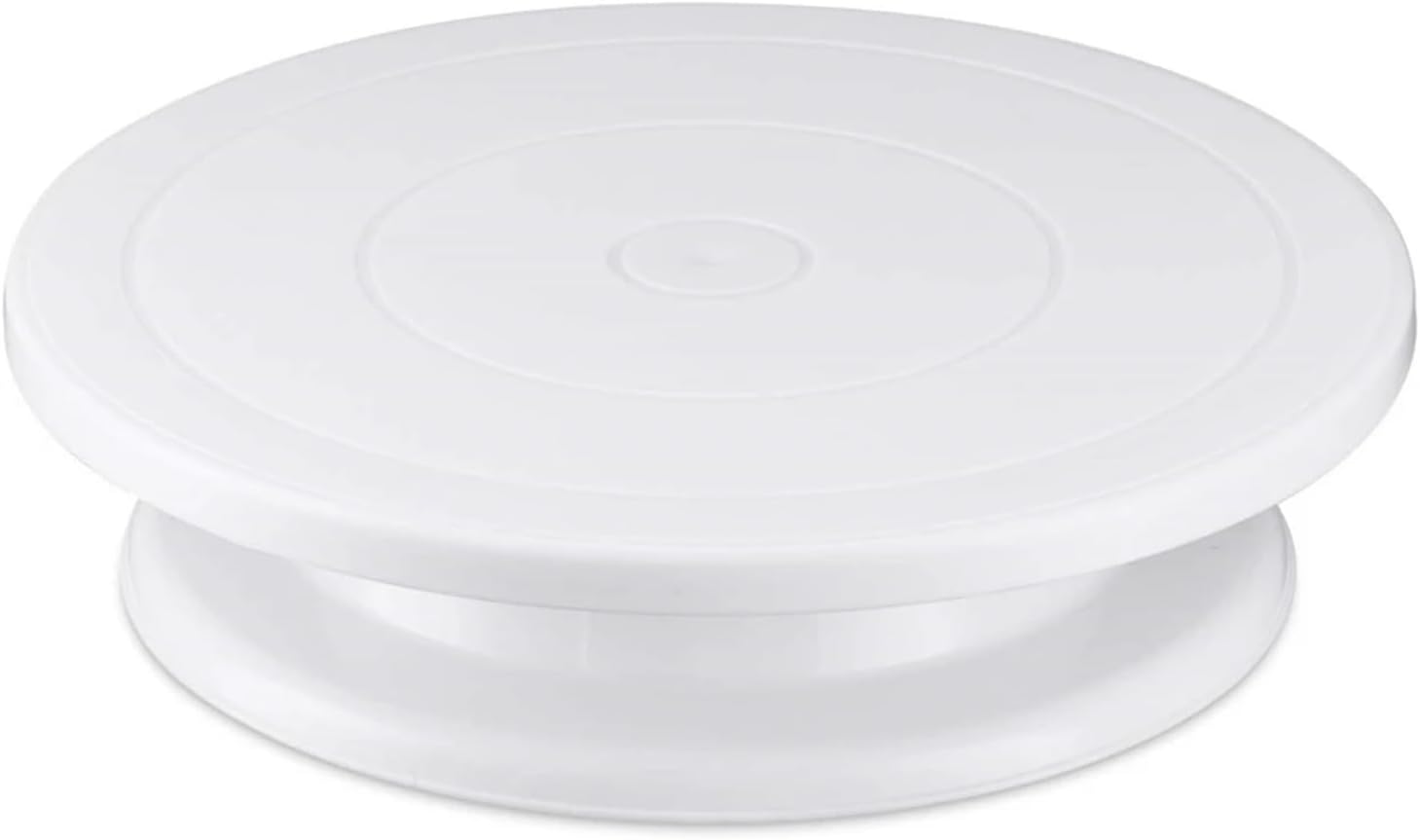 1/6pcs Cake Turntable Set With 2 Frosting Spatula 3 Icing Smoother Scraper Decorating Kit Baking Supplies(1pcs white)