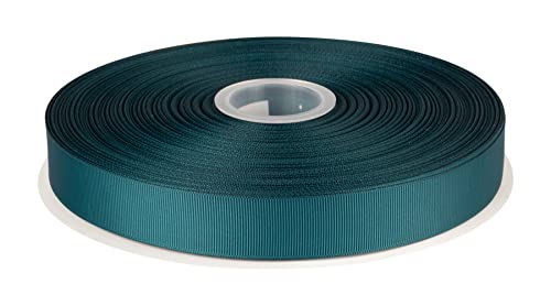Fondersy 25mm X 91M Solid Grosgrain Ribbon for Gift Wrapping Parties, Wedding Decoration, Crafts Sewing(Teal)