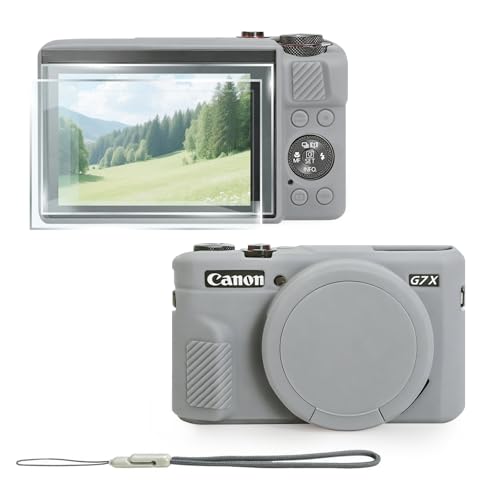 Funda para cámara Canon PowerShot G7 X Mark II gris