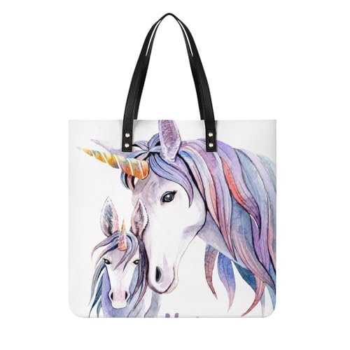 Sac à main Licorne Douce : protégez vos essentiels de voyage dans ce tote bag 39x39cm