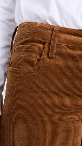 Image of JOE'S JEANS Women's The Frankie Bootcut Wide Hem with Slit Pants, Roasted Pecan, Brown, 29