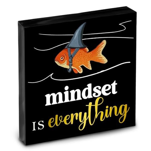 Inspirational Desk Decor Mindset Is Everything Motivational Gifts For Coworker