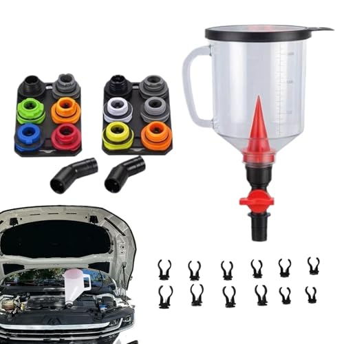 Kit purge liquide refroidissement 18 pièces avec entonnoir de remplissage radiateur