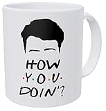 della Pace Joey's Face How You Doin'? Friends 11 Ounces Funny Coffee Mug Gag Gift