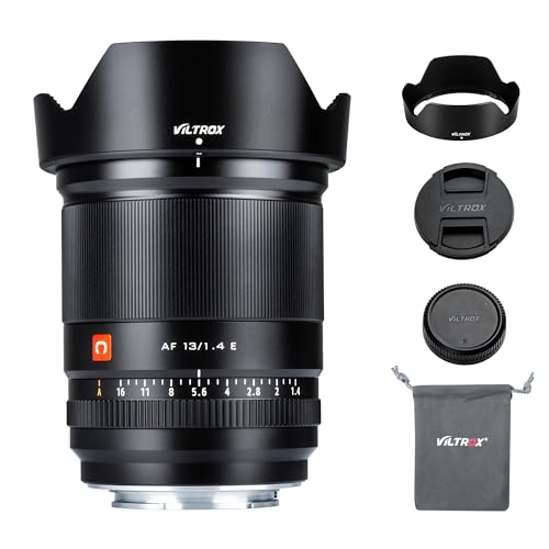 Image of VILTROX AF 13mm f1.4 F /1.4 E Mount Lens, F1.4 Large Aperture Ultra Wide Angle Autofocus APS-C Prime Lens for Sony E-Mount Camera A6600 A6500 A6300 A6400 A7 A7R A7C A7II A7RII A7SIII A7III A9 A1
