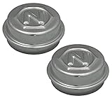 Gesamthöhe ca. 30 mm FKAnhängerteile 2 x Nieper Radkappe - Fettkappe - Staubkappe Ø 64 mm