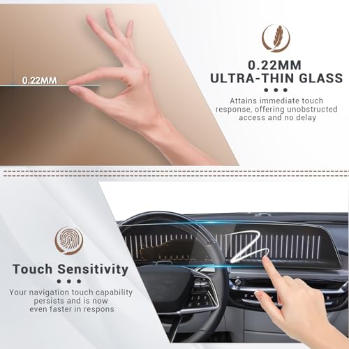 Protection verre 33" Cadillac Lyriq 2024 2025 haut de gamme - 3