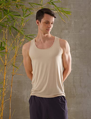 Image of DAMENSCH Neo-Skin Bamboo Blend, Round Neck, Anti-Bacterial, Thermoregulating, Shape Retaining Baniyan for Man, Soft and Sustainable Vest