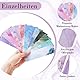 24 Stück Lesezeichen Papier, Bookmark in Marmorierung Muster mit Bunten Quasten Book Marks zum Beschriften Selbst Gestalten Basteln Kleine Geschenke für Freunde Schüler Lehrer Buchliebhaber