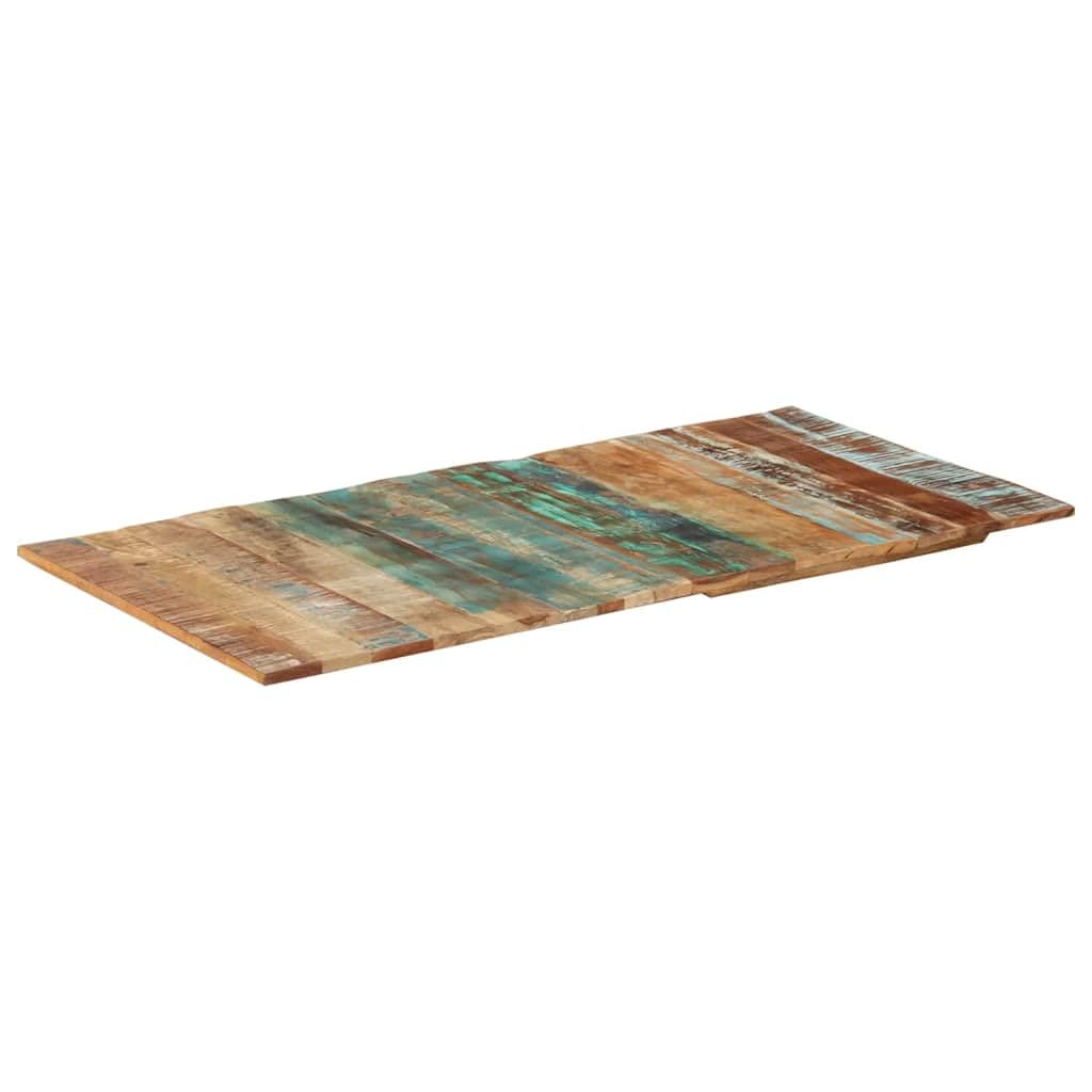 Prostokątny blat stołu 60 x 120 cm z litego drewna o grubości 15-16 mm, do jadalni, salonu, ogrodu, biura, projektów DIY, wytrzymałe drewno z krawędzią drzewa, wszechstronne zastosowanie do