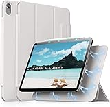 【Automatisches Schlafen/Aufwachen】Die iPad Air 2022/2020 Hülle verfügt über einen integrierten Magnetstreifen. Wenn Sie die Hülle öffnen oder schließen, weckt der intelligente Magnetstreifensensor das Tablet automatisch auf oder schläft es ein, wodurch die Akkulaufzeit maximiert wird.