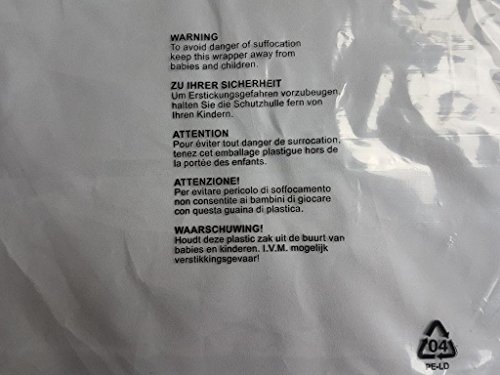 Buste trasparenti di plastica, per indumenti