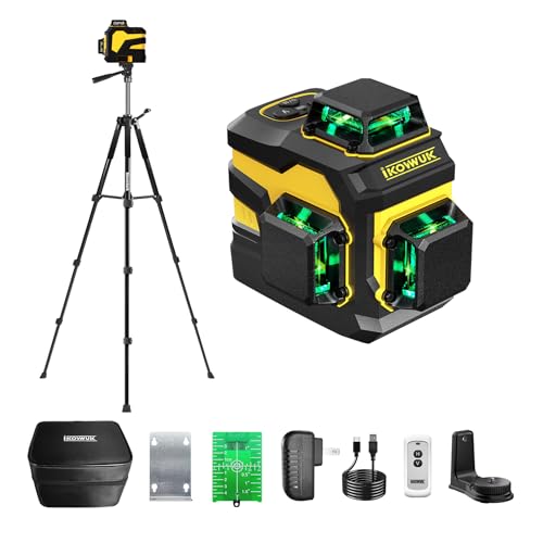 IKOVWUK Laser Level with Tripod and Remote