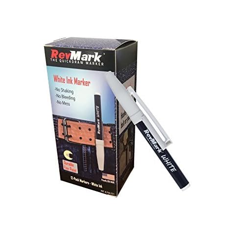RevMark White Ink Industrial Marker - 12 Pack (Made in the USA) Cover