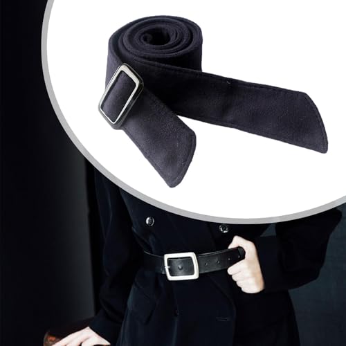Women Wool Overcoat Waist Belt Waist Tie Wide Waist Belt for Travel Woolen Coat2