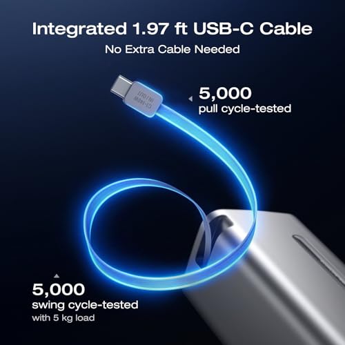 Image of EF ECOFLOW Rapid Pro Power Bank, 4-Port with 300W Max Output, Portable Charger with 140W Built-in Cable, TSA-Approved, Smart APP, 3950x7mAh, for MacBook Pro /Air, iPhone 17 /16 Series, Laptops, and More