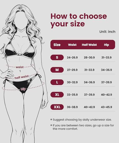 Carer Period Underwear for Women, Seamless Lace Menstrual Protective Panties, Leakproof Briefs, 50ml Absorbency Incontinence Underwear,Light to Moderate Flow(2-Pack,Burgundy,M) — view 6