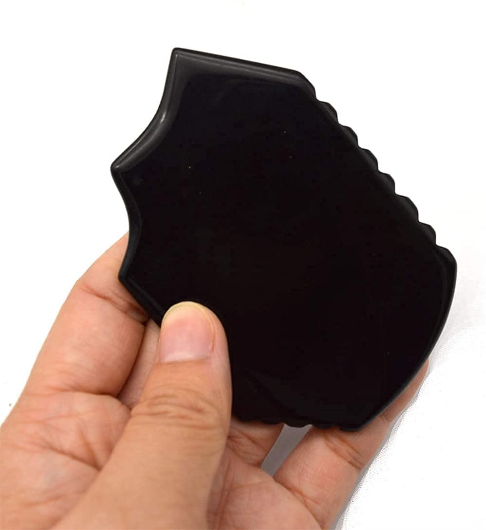 Pinkcity Creation :Gua Sha Tools, Obsidian Guasha Scraping Massage Tool, Facial Gua Sha Board,Unisex Gua Sha Massage Tool,Helps Reduce Muscle Soreness and Relaxation