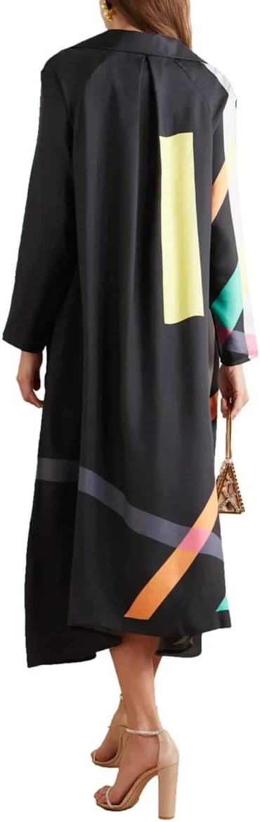 Digital Printed Casual Wear French Crepe Kurti Top,Islamic Wear Kaftan, Handpainted and Handmade Kaftan Beach Wear Maternity Maxi 5619 Yellow